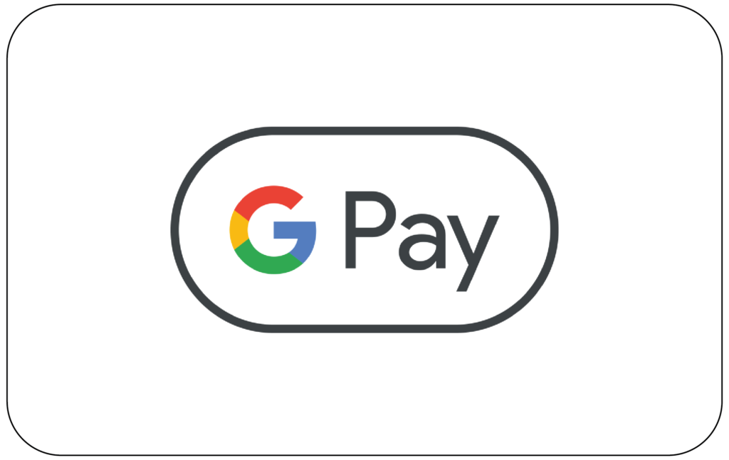 כפתור תשלום Google Pay עם לוגו צבעוני.